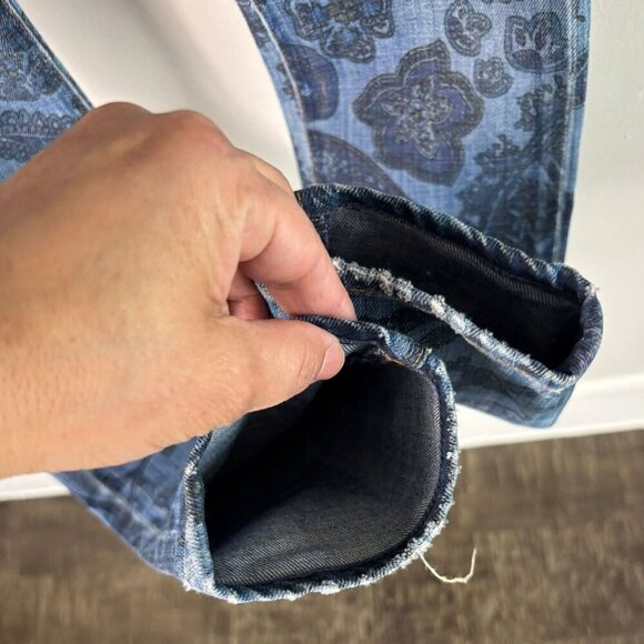 C of H Womens Morris Print Avedon Low Rise Skinny Denim Jeans Blue Size 25 - Picture 6 of 9